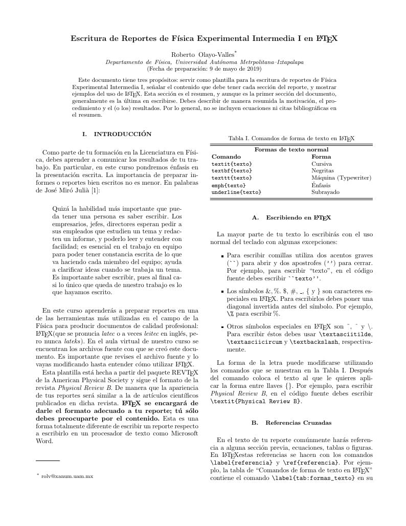 Reporte FEI