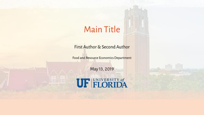 FRED UF Beamer theme