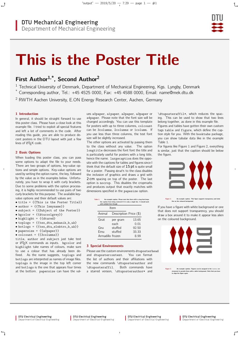 DTU Poster