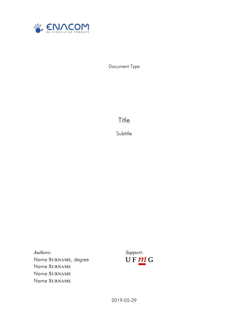 Enacom Writing Template