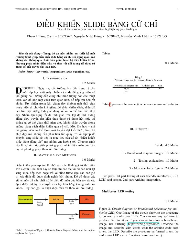 Vietnamese IEEE Report Template