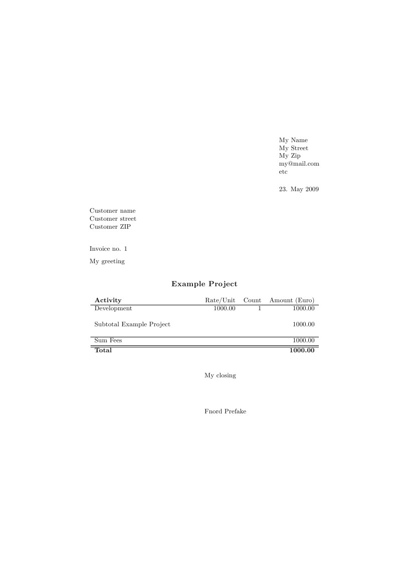 Invoice Template