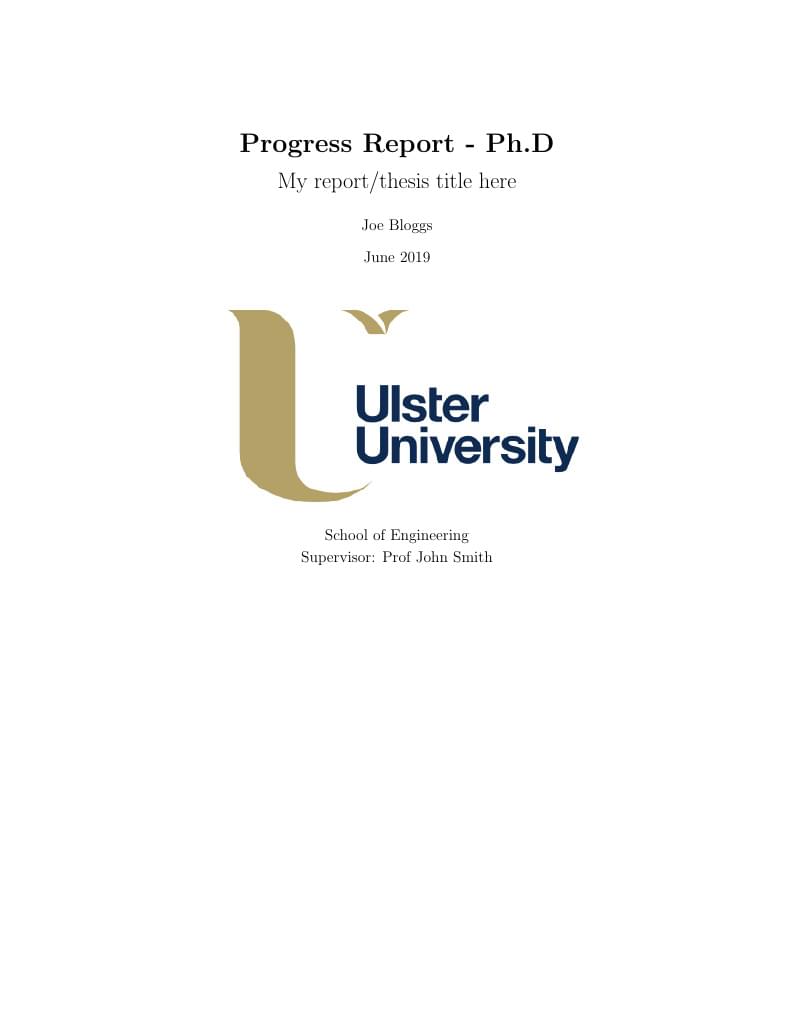 Academic Report Template