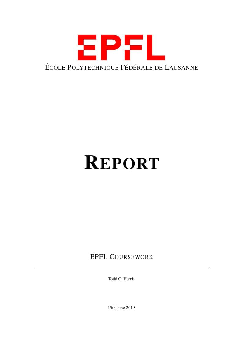 EPFL Report Template