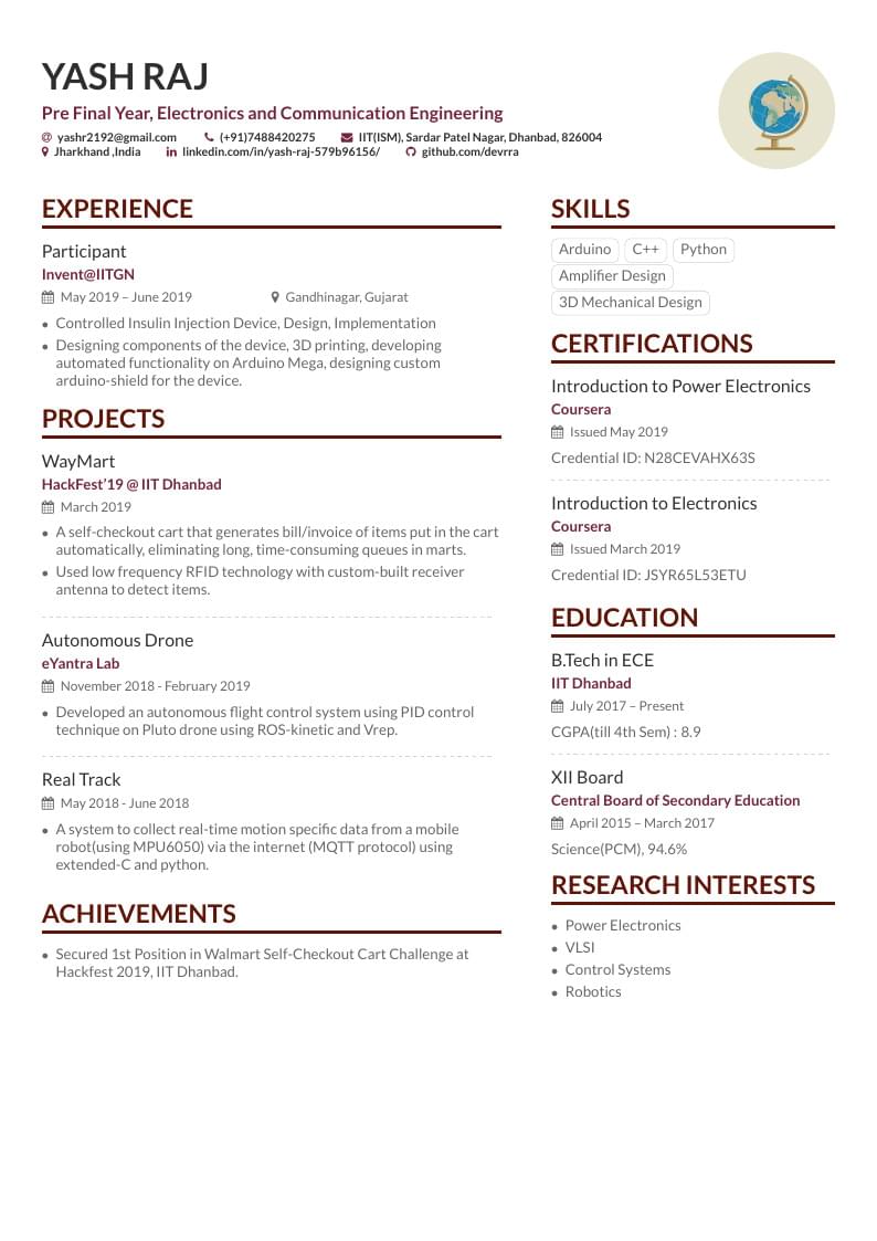 Raj's Resume