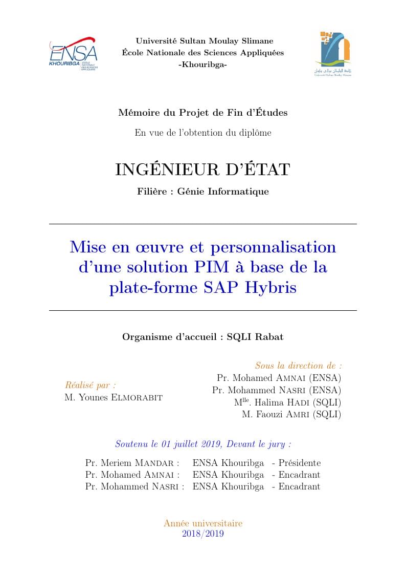 Graduation Project Cover Page