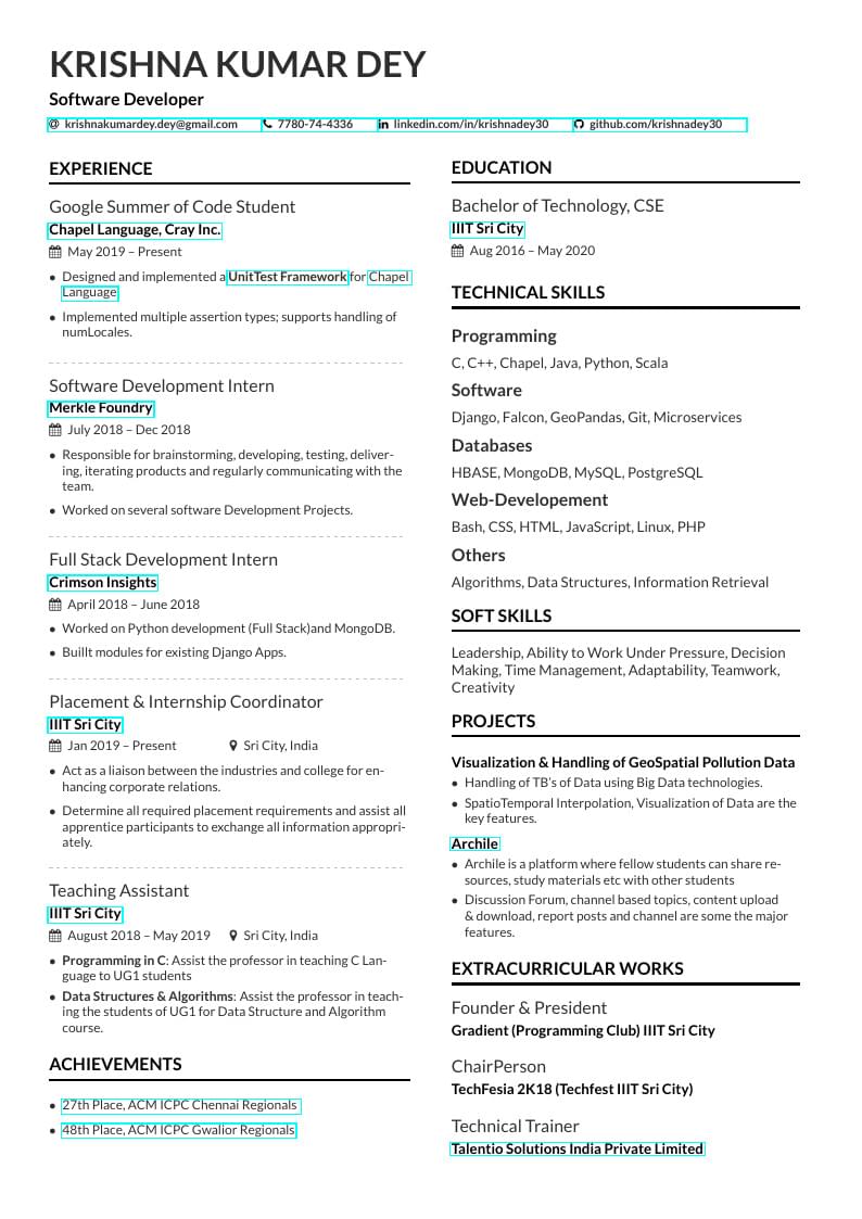 Krishna Kumar Dey Resume (IIIT Sri City)