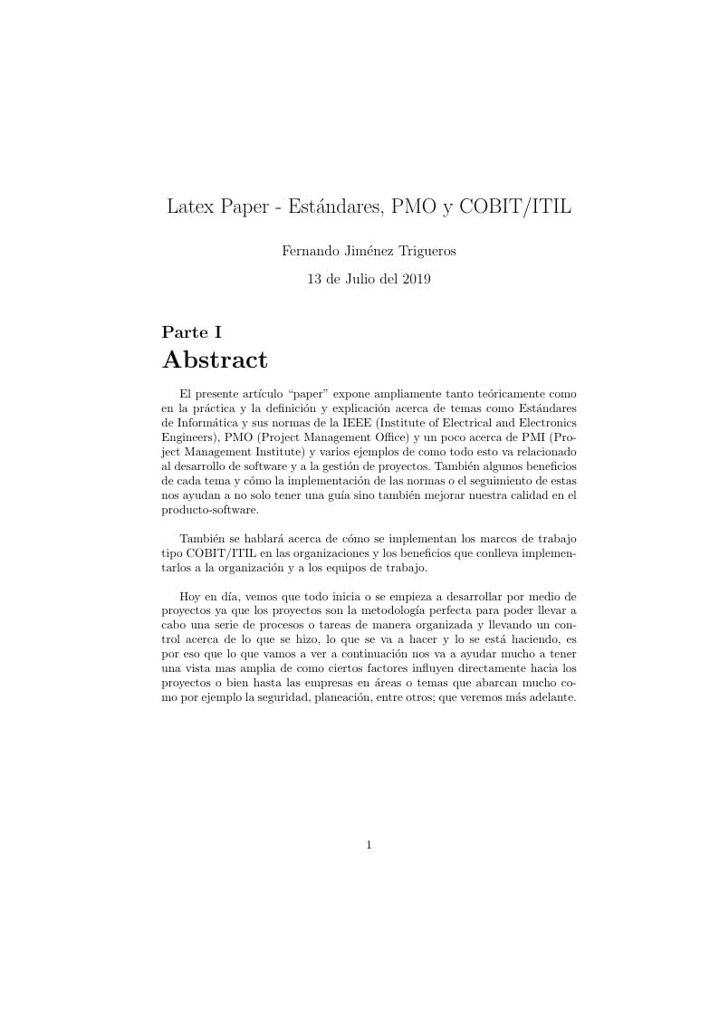 Estándares, PMO y COBIT/ITIL