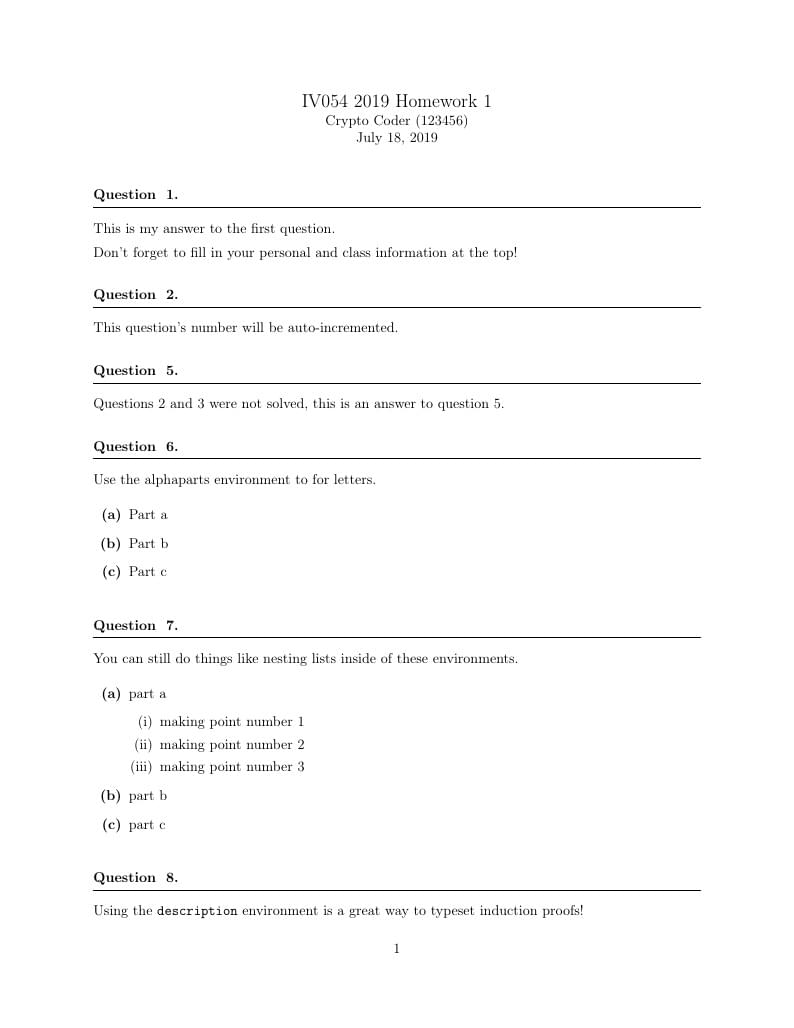 IV054 Homework Template