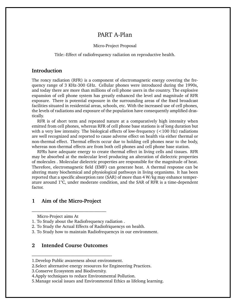 Environmental studies