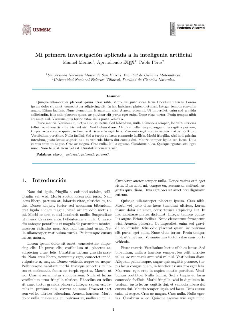 Paper Básico en español