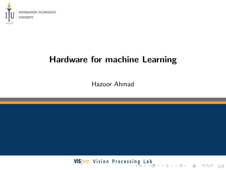 Information Technology University (ITU), Thesis Presentation template