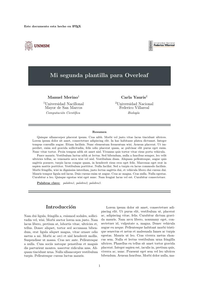 Paper Básico en español - Estilo 2