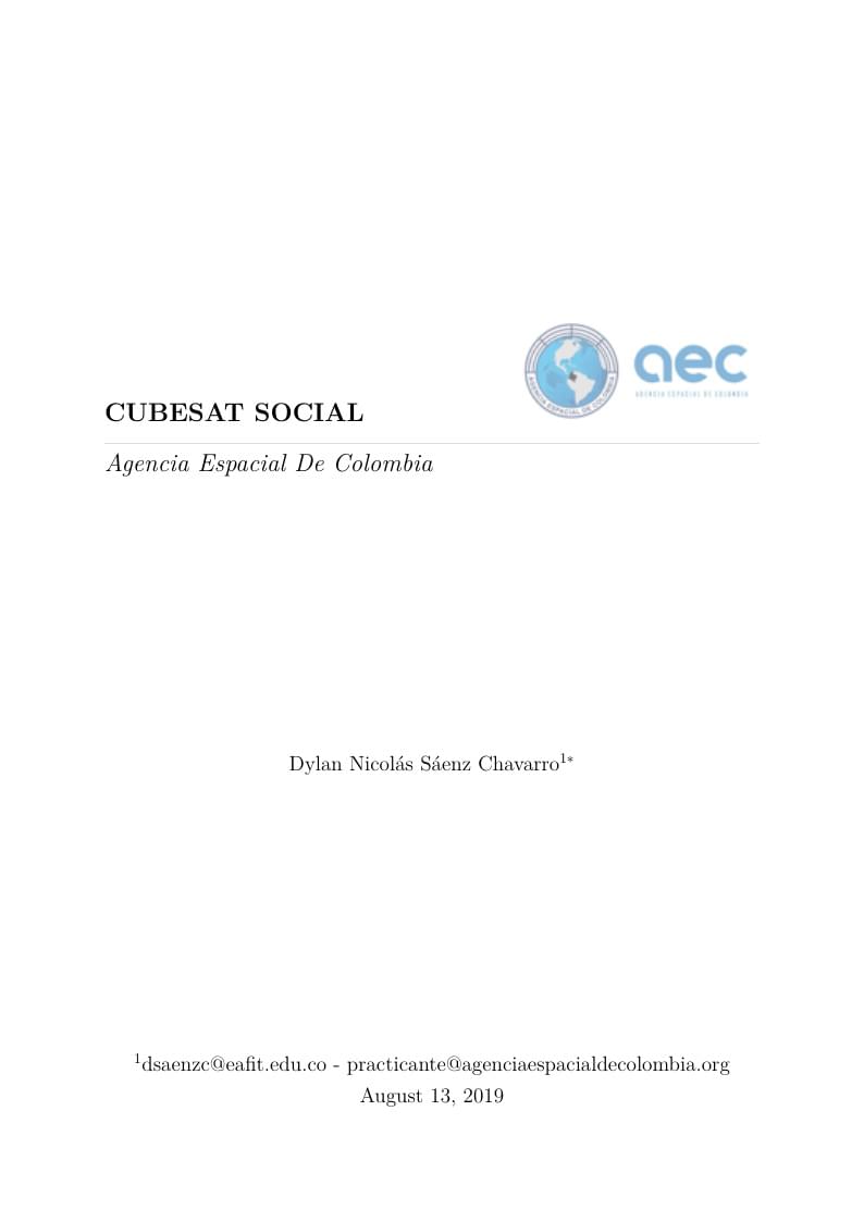 Template Colombian Space Agency