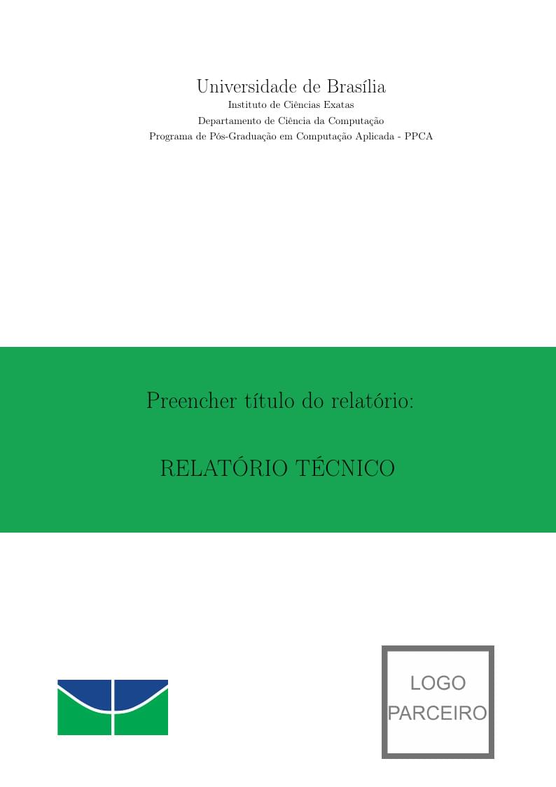 Modelo Relatório PPCA ABNT
