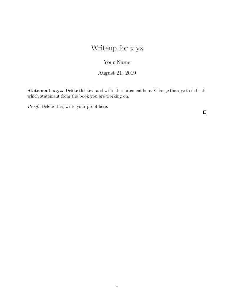 Class Template for 315 Writeups