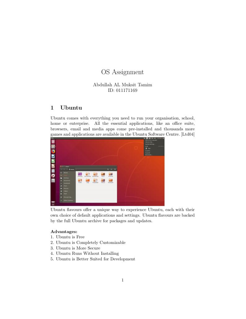 OS Assignment