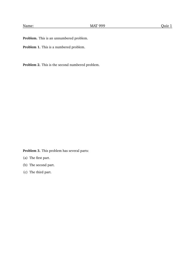 Quiz Template (Multi-Use)