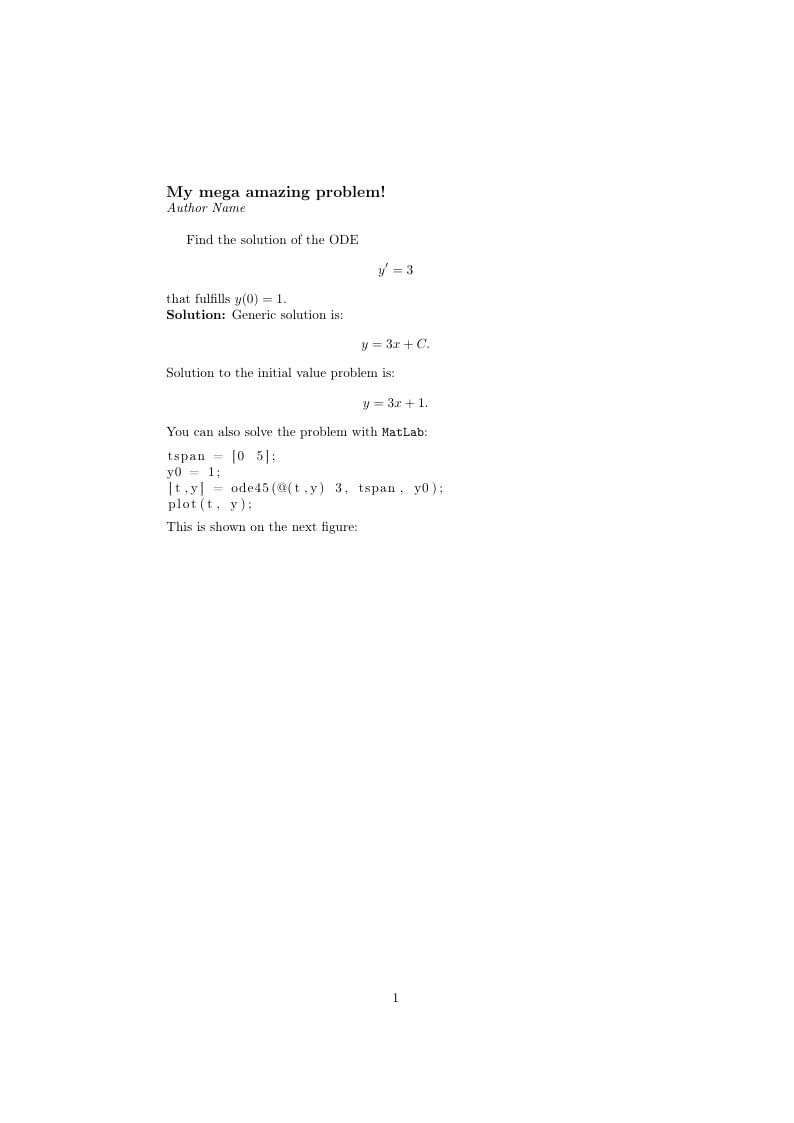 Exercise template with solution template for Sistemas Dinámicos, San Pablo CEU