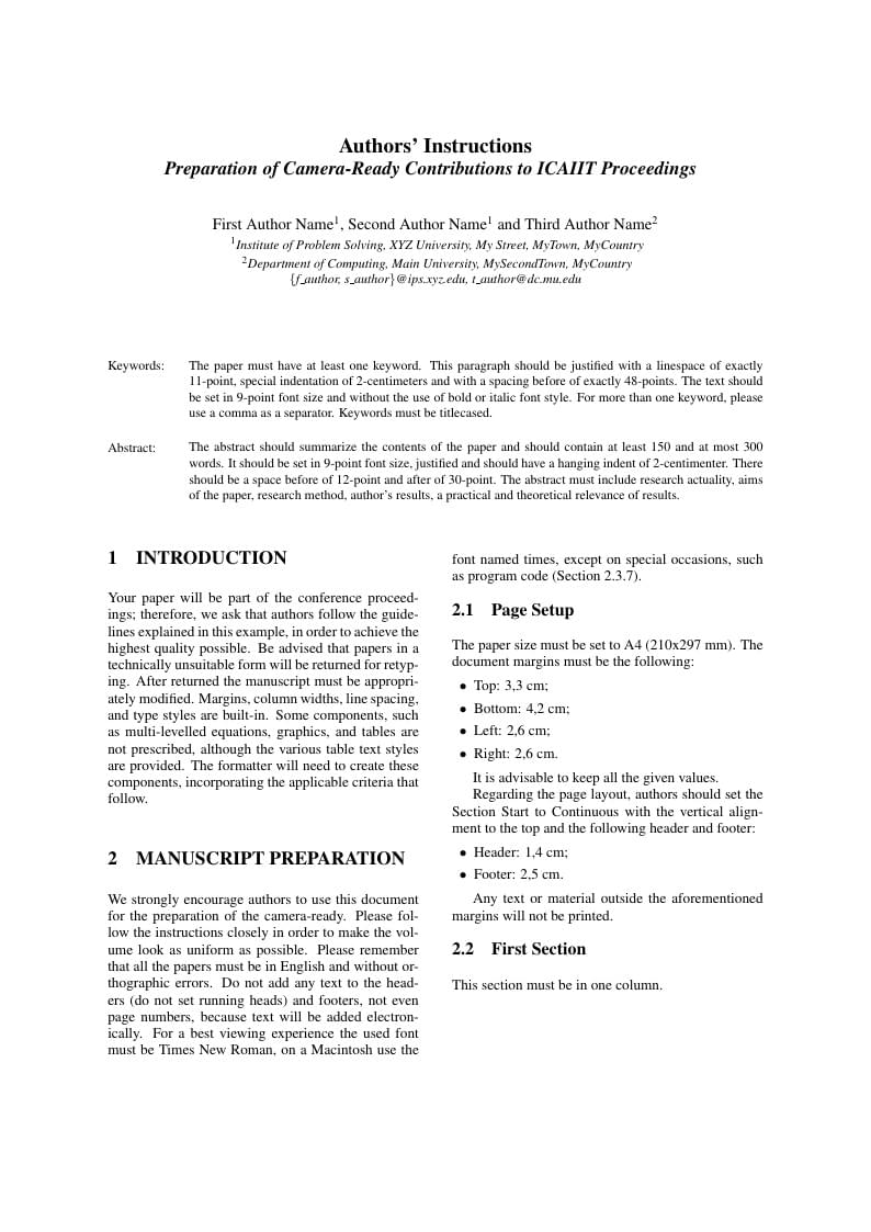ICAIIT Template
