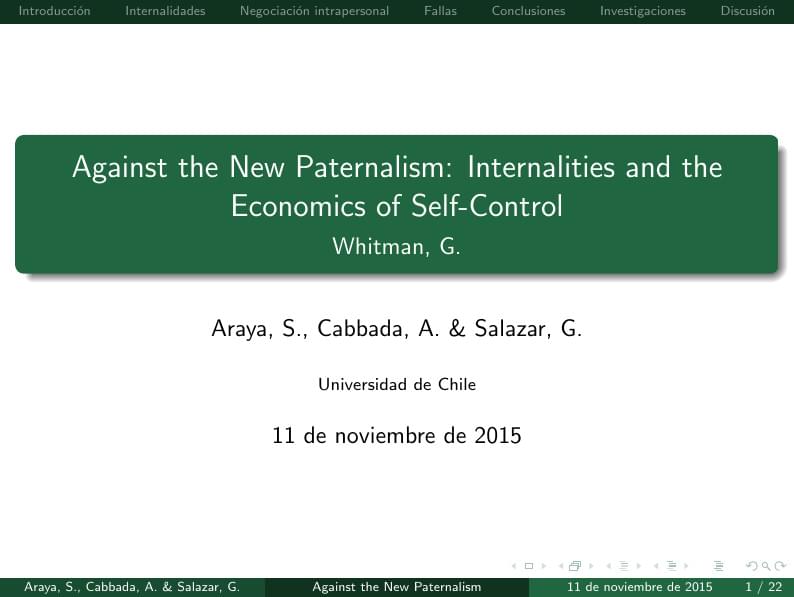 Against the New Paternalism