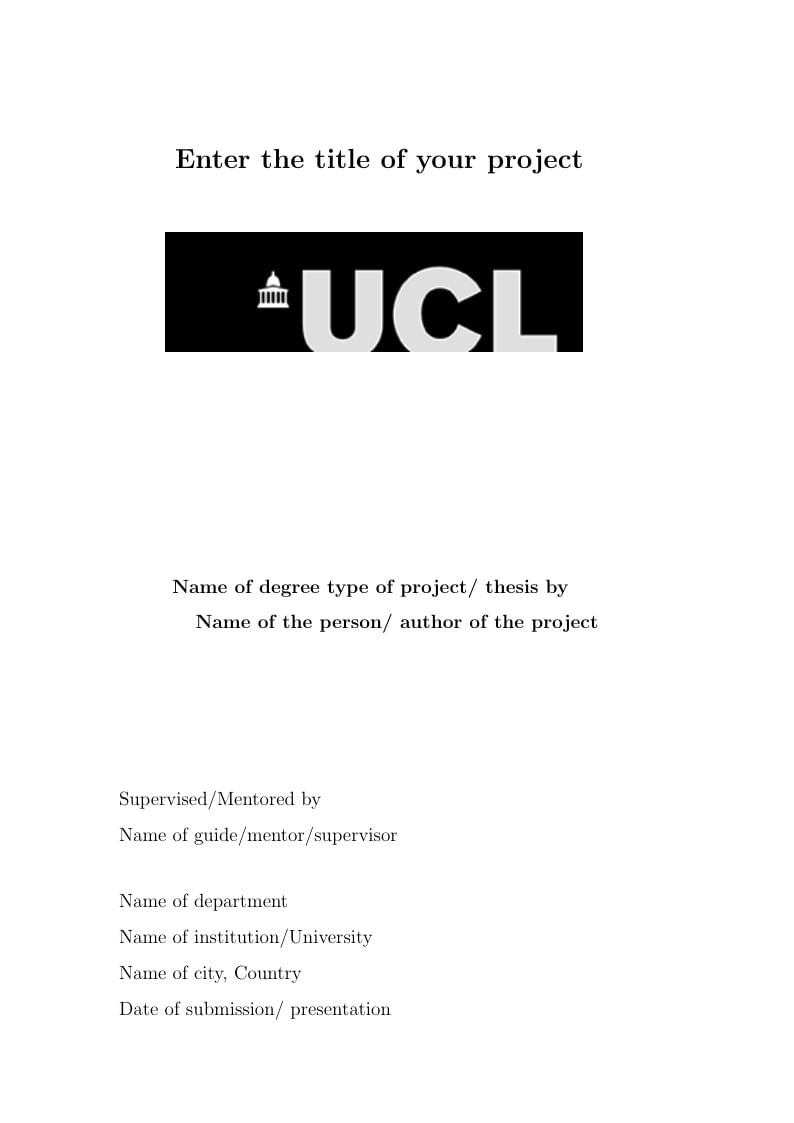 Template for UCL Biochemical engineering