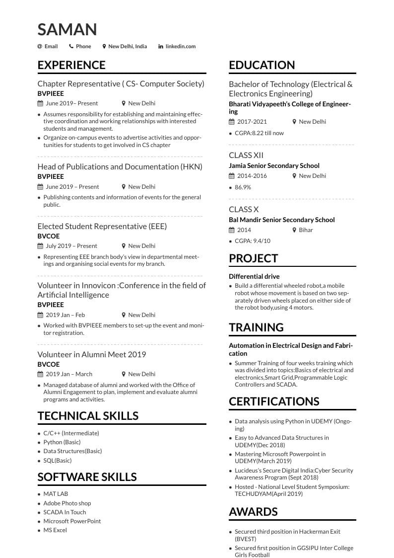 Saman's CV