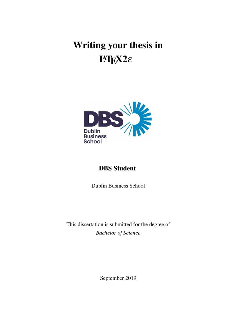 DBS Revised Thesis template