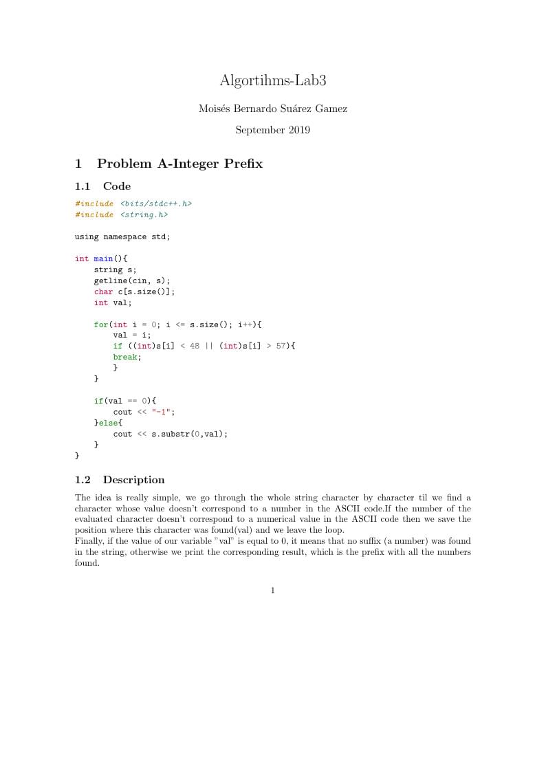 Algortihms laboratory3