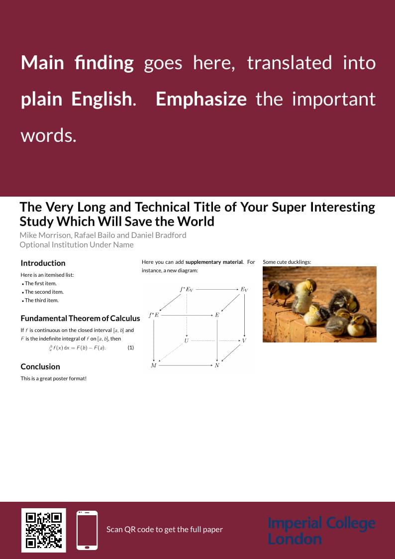 Better Portrait Poster Template