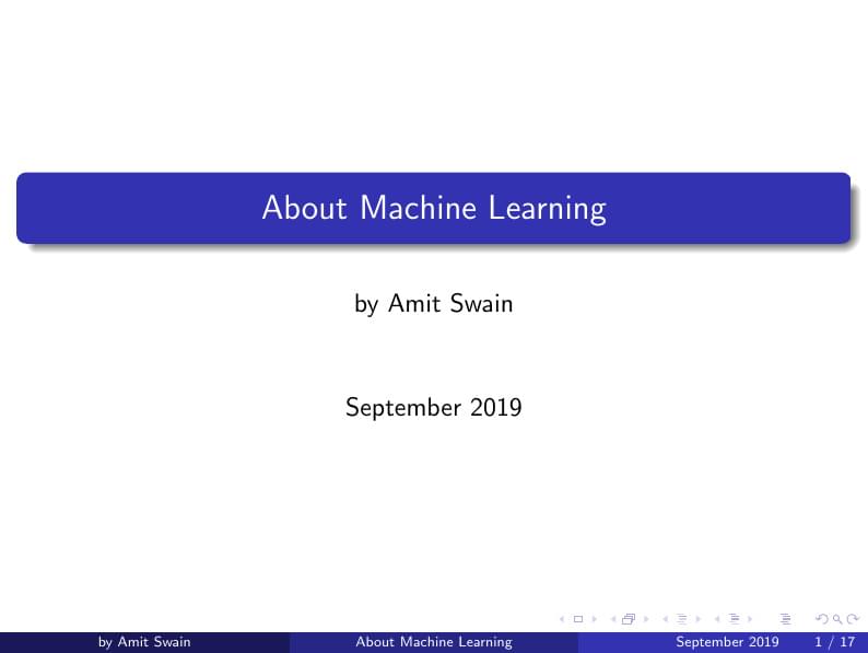 MACHINE LARNING