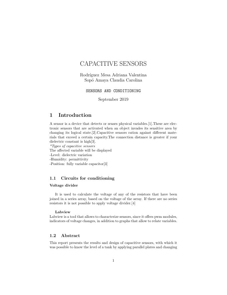 Sensores capacitivos