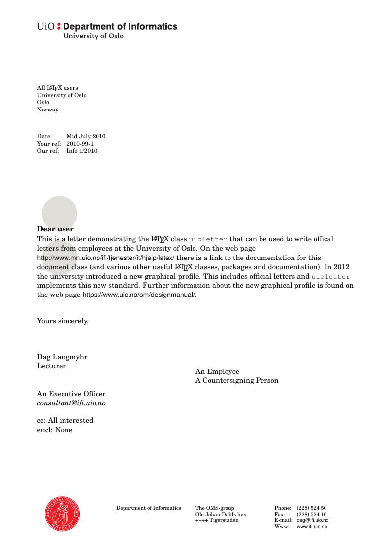 UIOLETTER