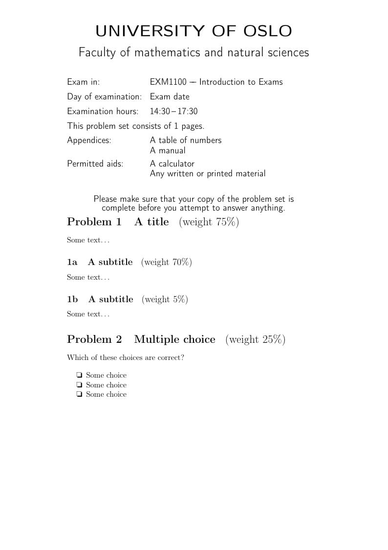 UIOEXAM