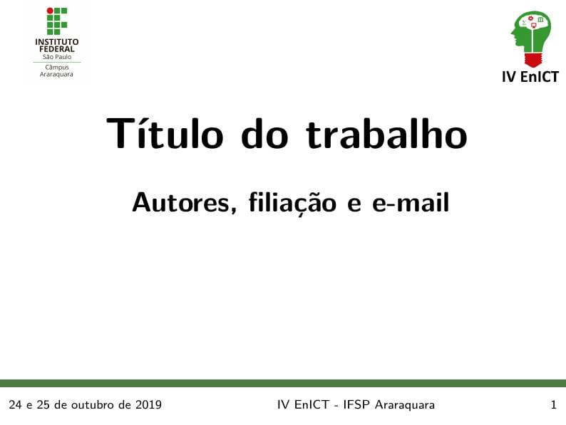 Template Slides IVEnICT