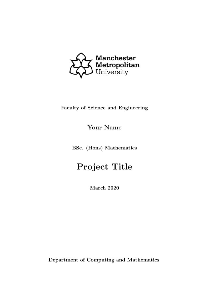 Project Report Template