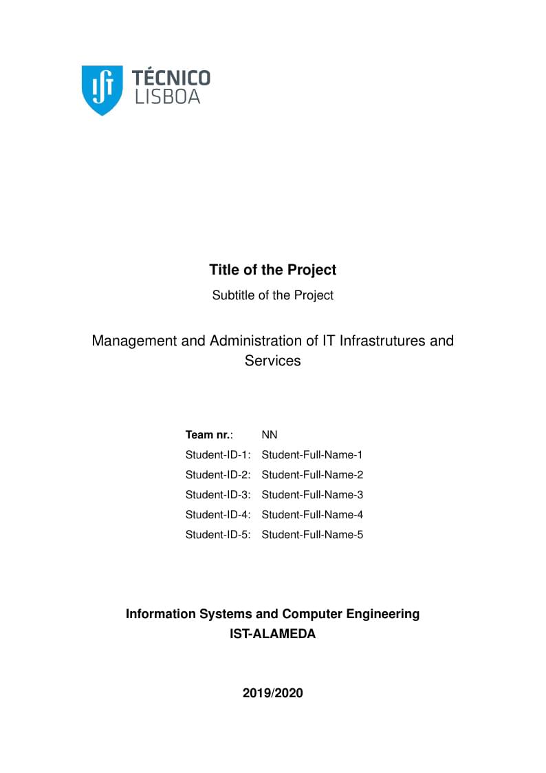 IST-UL Project Report