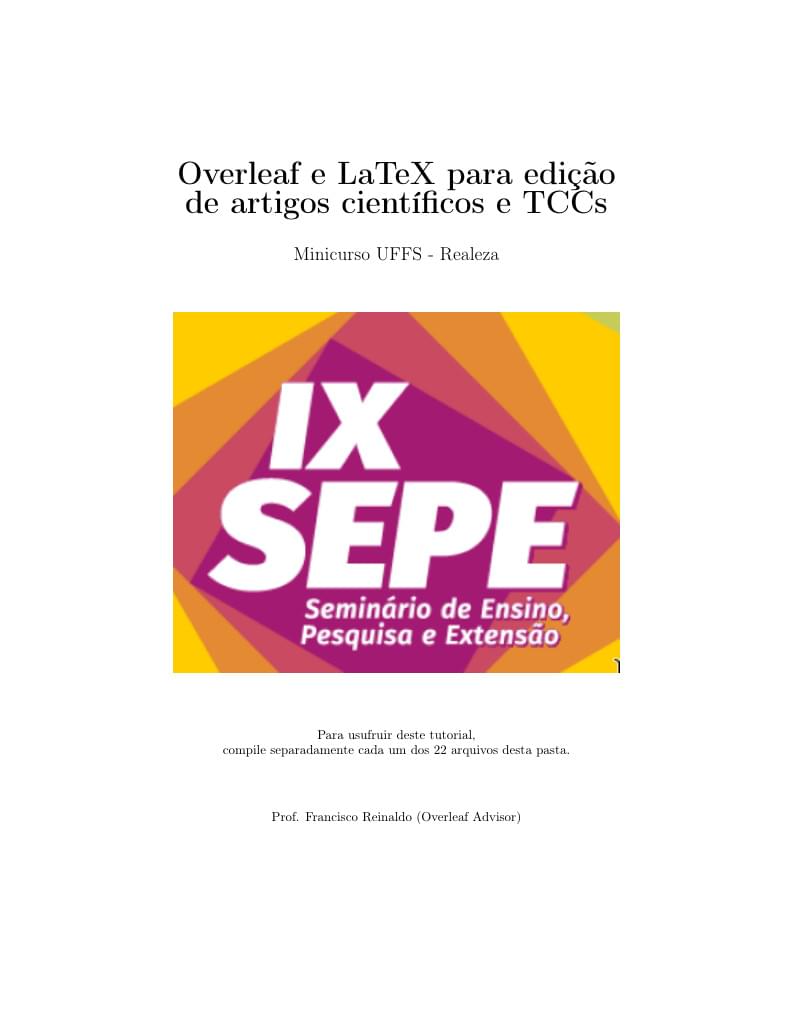 UFFS LaTeX com Overleaf
