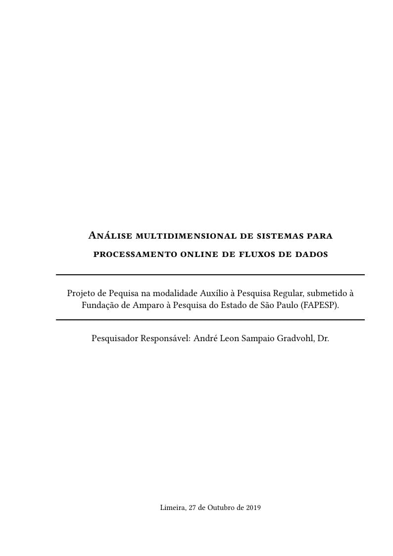 Modelo de Projeto FAPESP