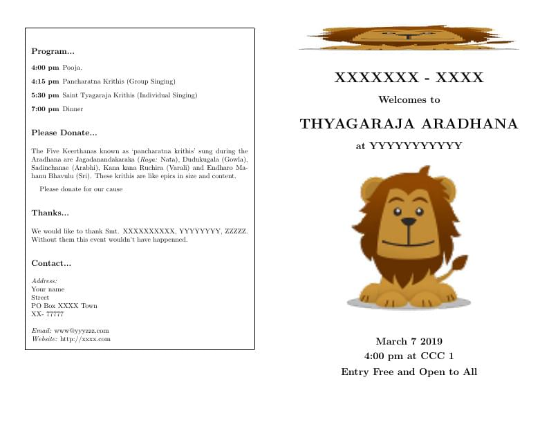 Simple brochure template