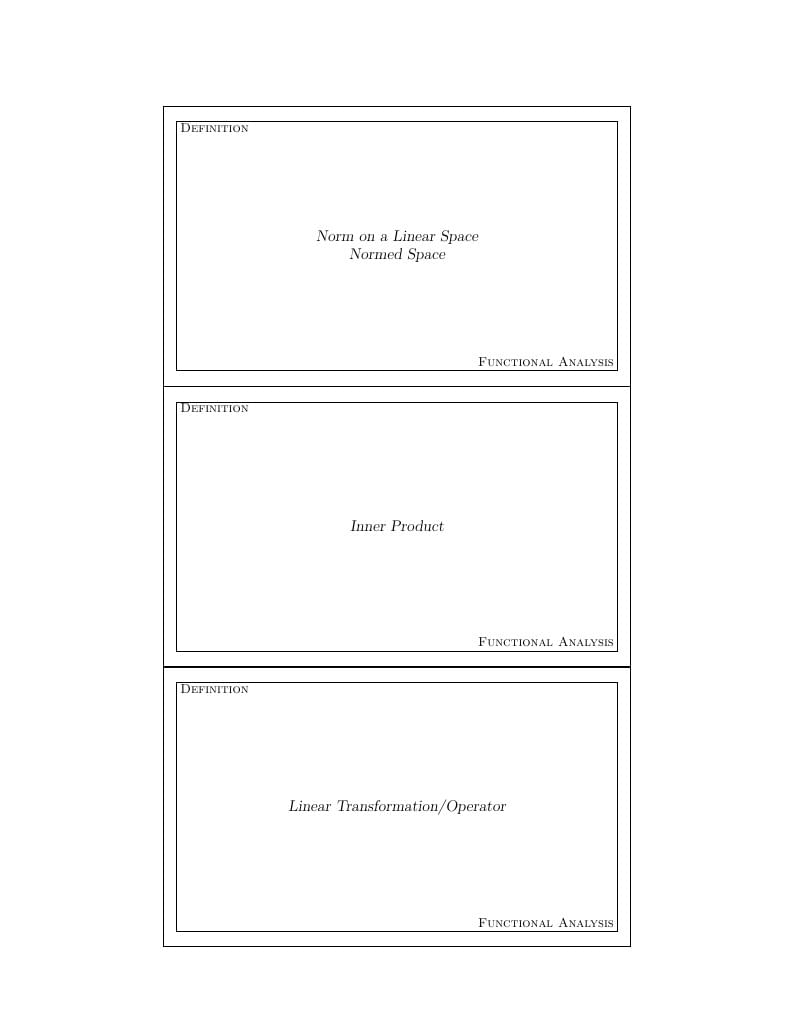 Flashcards example