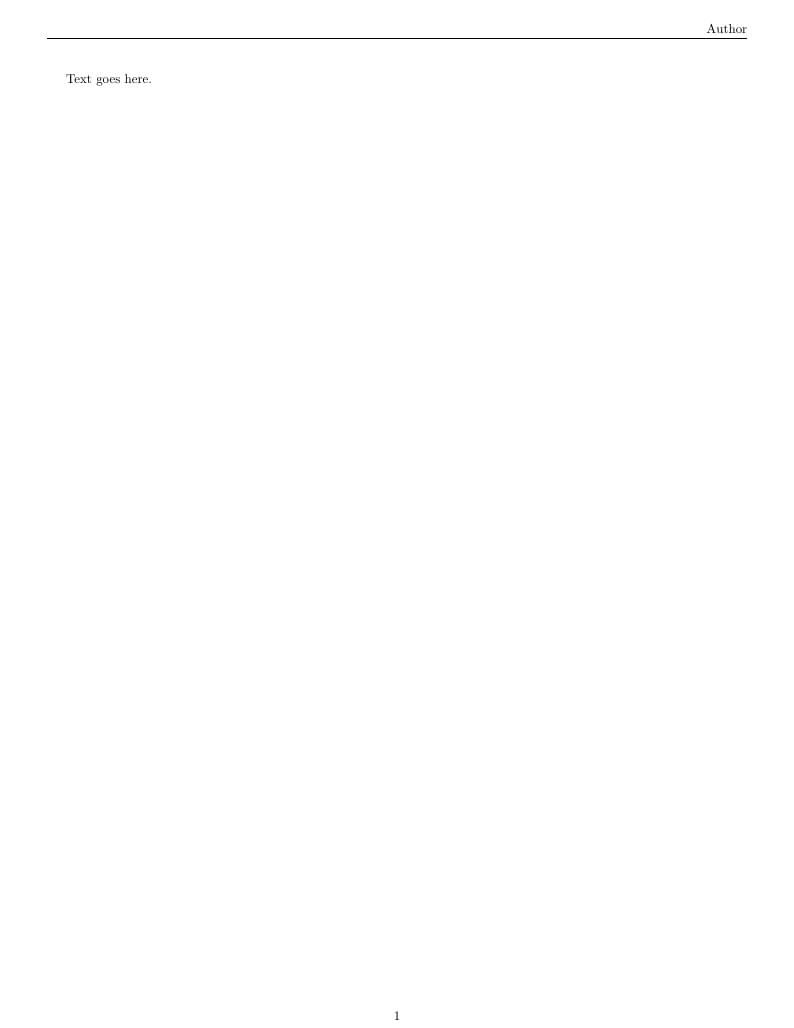 Simple document template