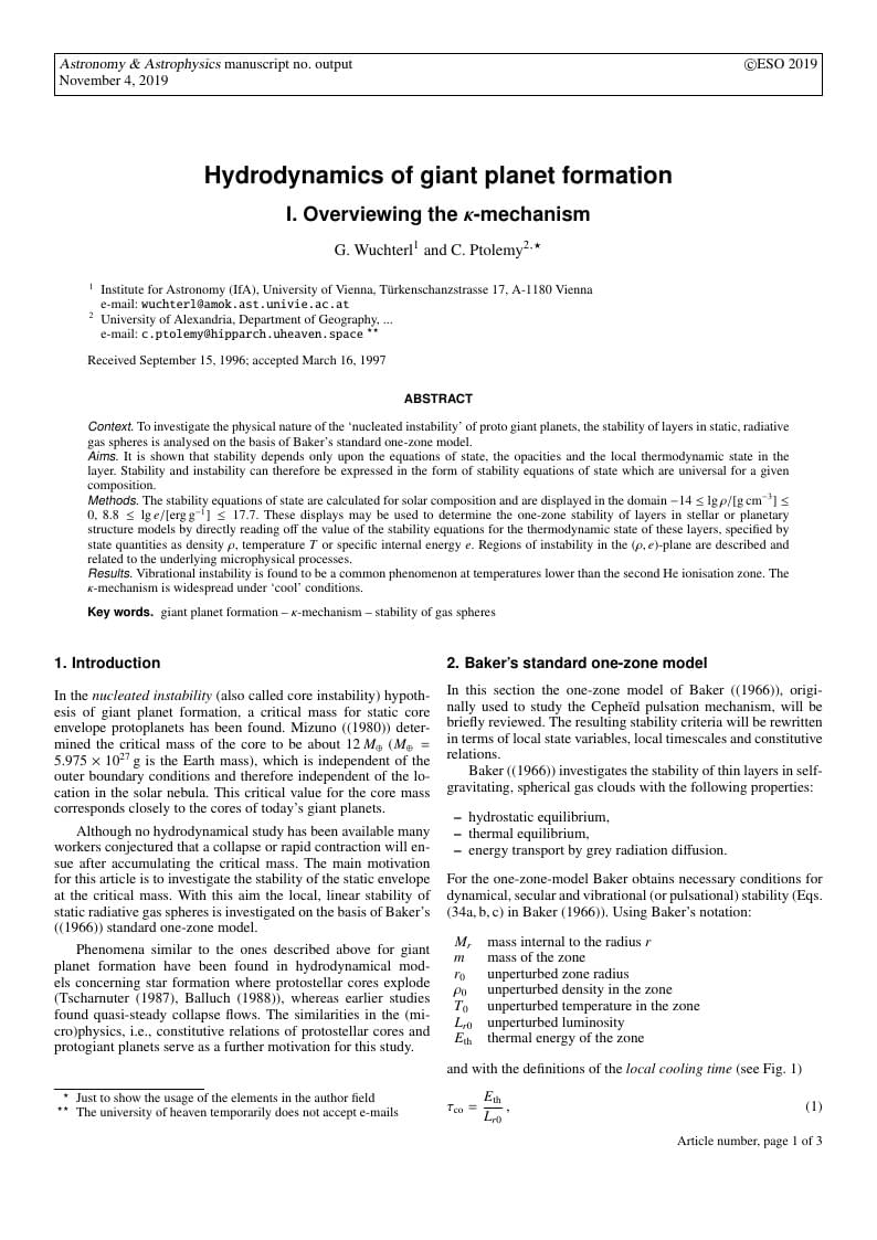 Template for the Astronomy & Astrophysics journal