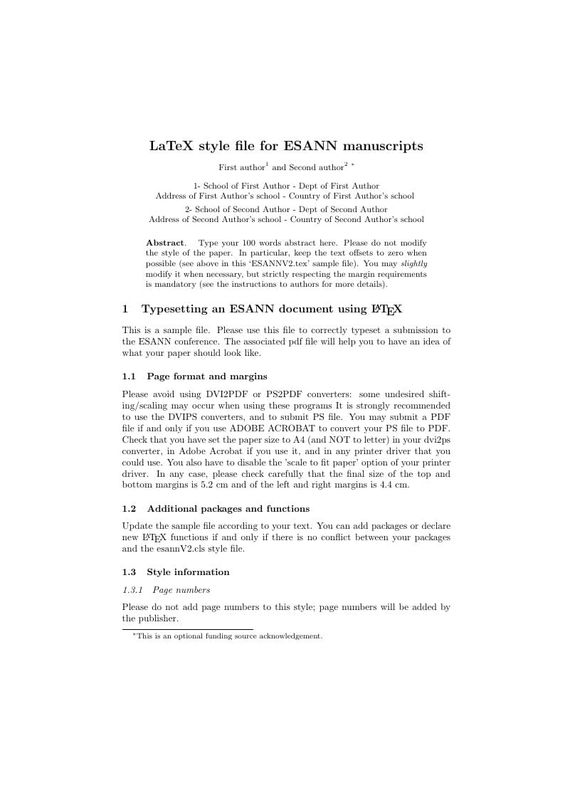 ESANN V2 - European Symposium on Artificial Neural Networks, Computational Intelligence and Machine Learning