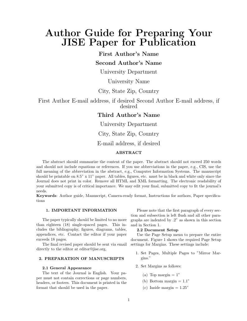 Journal of Information Systems Education (JISE)