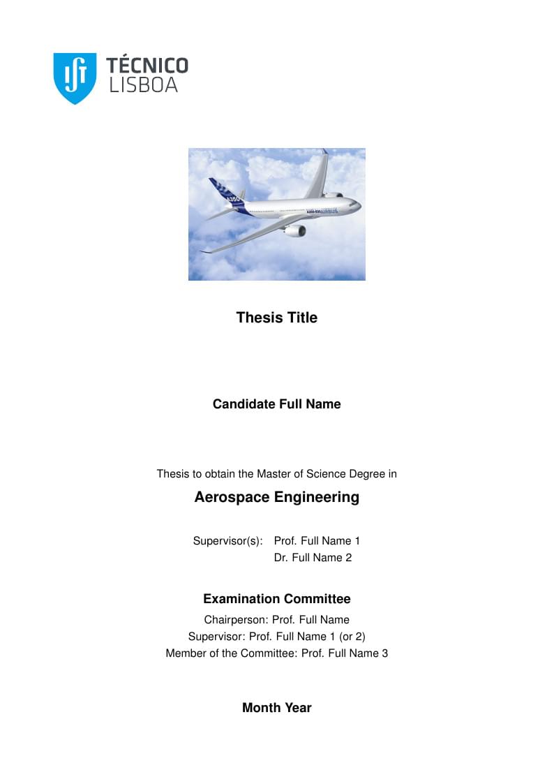 IST—Universidade de Lisboa Masters and PhD template