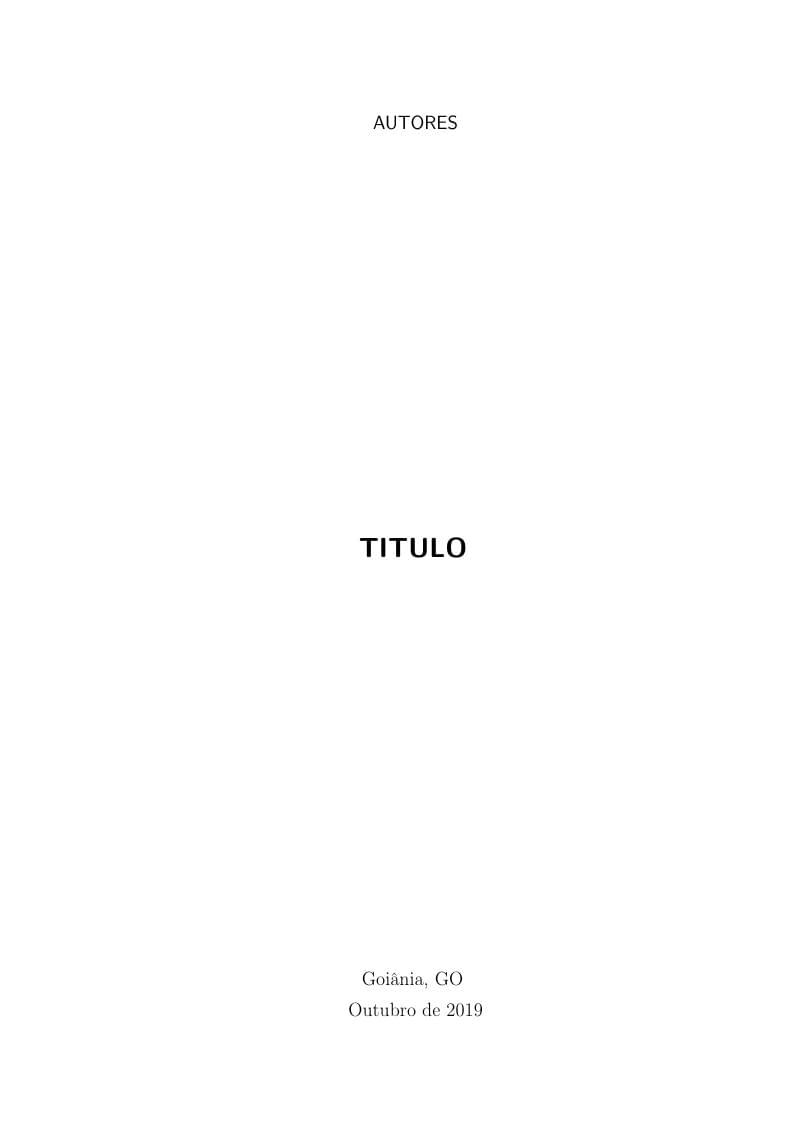 Modelo de relatório científico