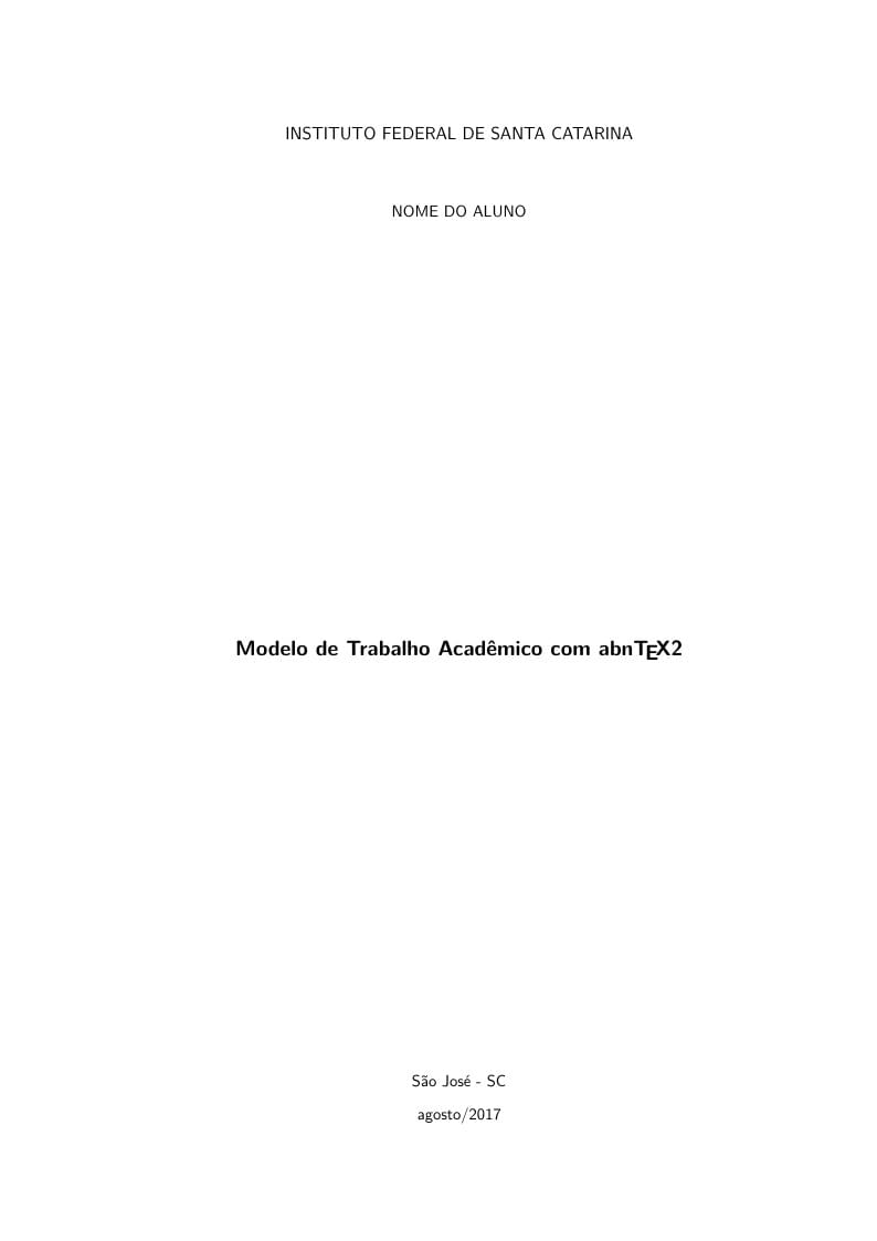 Federal Institute of Santa Catarina thesis template