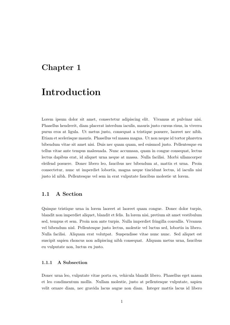 Easy thesis template