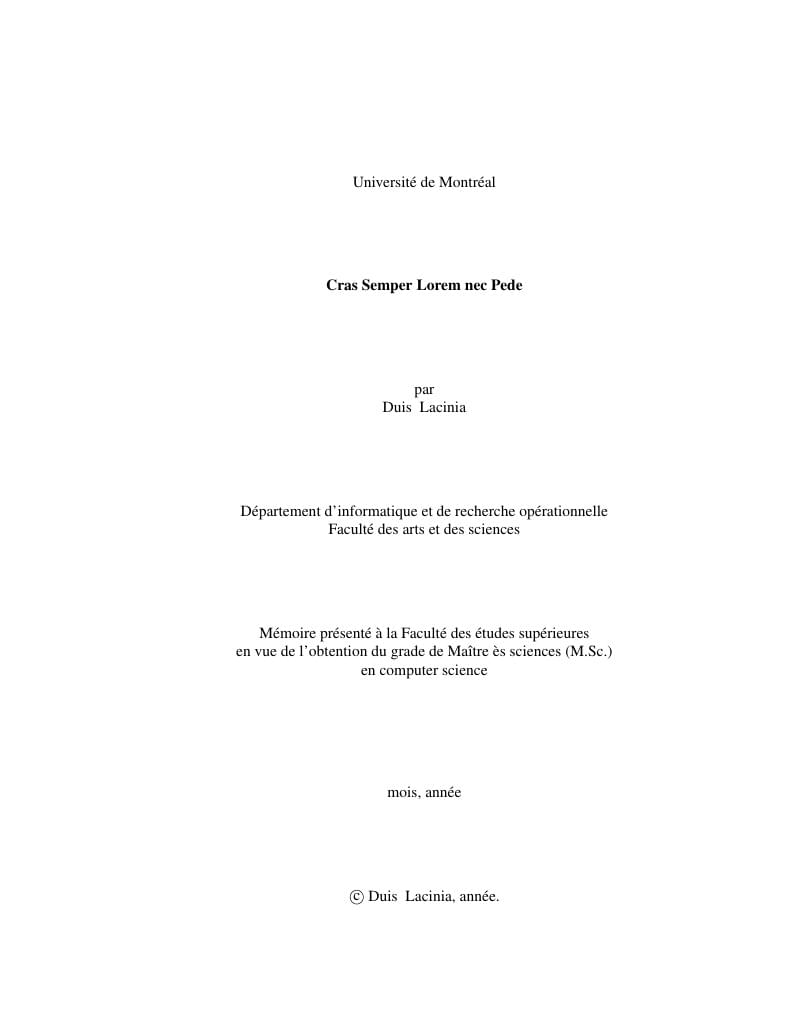 Université de Montréal thesis (English version)